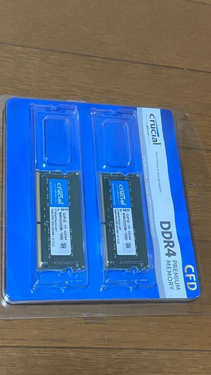 CFD W4N3200CM-16GQ CFD Selection DDR4-3200 ノート用メモリ SO-DIMM 2枚組 Qシリーズ 16GB×2枚（32GB）の画像3