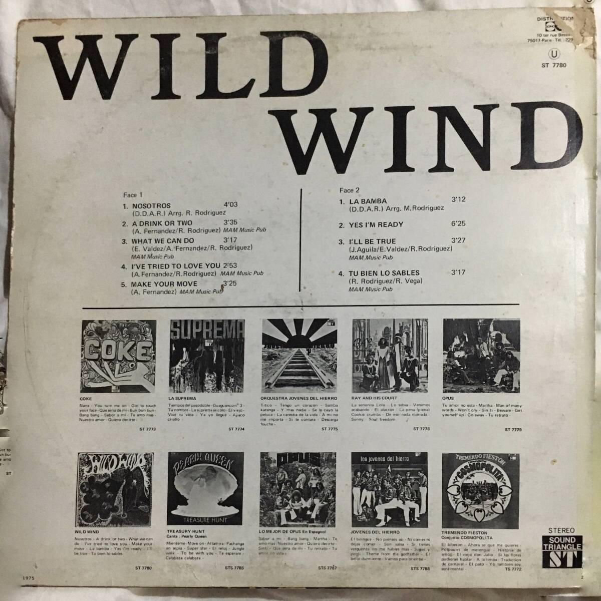 Wild Wind / Wild Wind  LP オリジナル オブスキュア・サイケ・ラテン・ロックの画像2