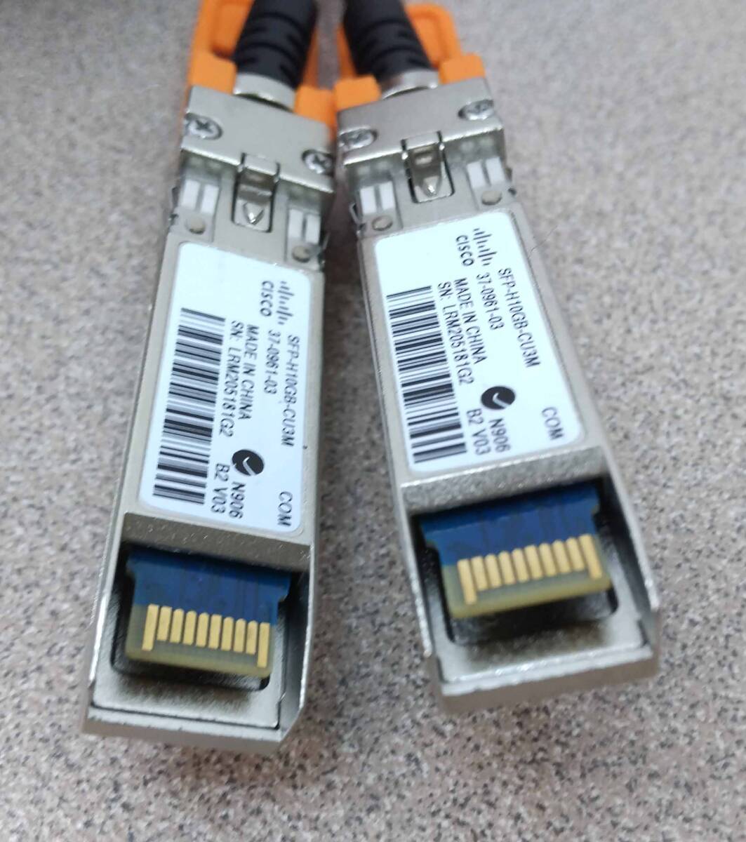 送料無料 Cisco 10GBASE SFP+ モジュール Cisco SFP-H10GB-CU3M Twinax シスコ 30AWG ケーブル SG500X LC ファイバー UCS アセンブリ Dell_画像4