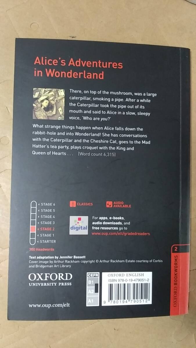  publication / foreign book, English, novel LEWIS CARROLL / Alice*s Adventure in Wonderland 2008 year OXFORD UNIVERSITY PRESS used mystery. country. Alice 