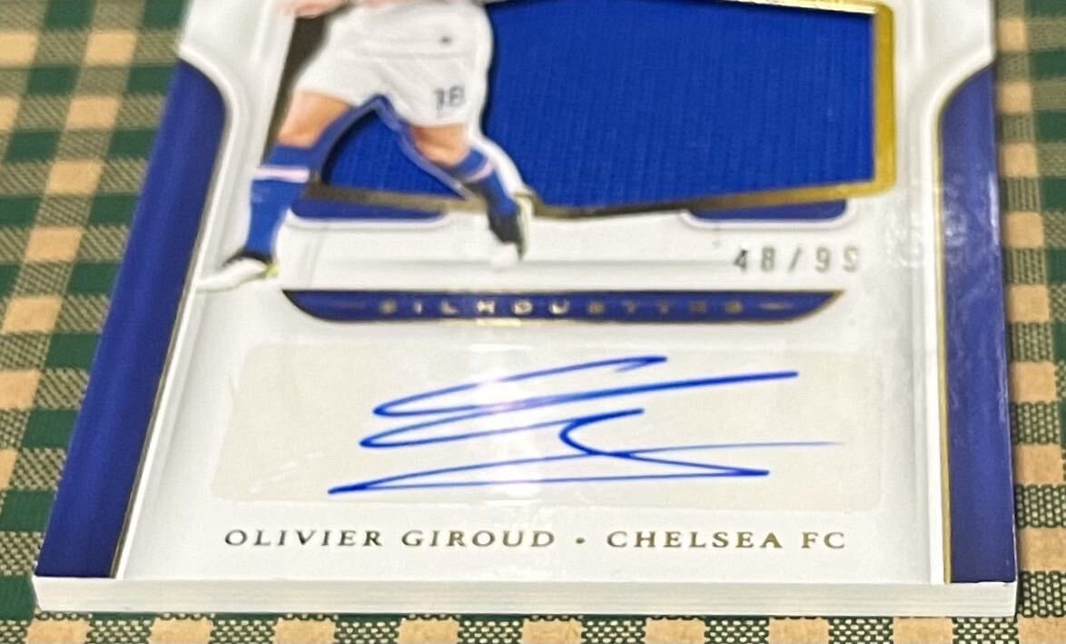 OLIVIER GIROUD オリヴィエ・ジルー チェルシー Chelsea フランス代表France 2019-20 PANINI chronicles CROWN ROYALE SOCCER auto99枚限定の画像2