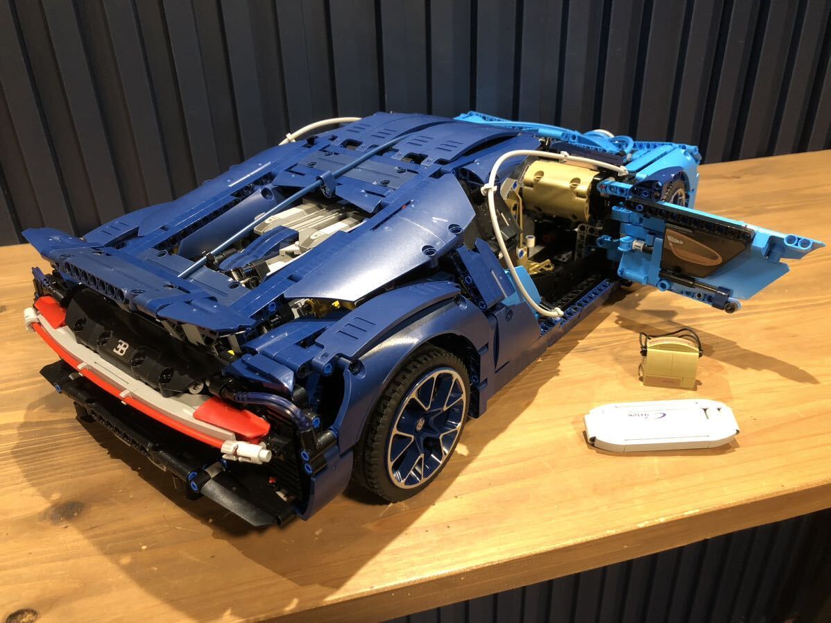 LEGO technic 互換 ４台セット 完成品 フェラーリ ランボルギーニ ブガッティ ポルシェ 高級車 スーパーカー 大人のおもちゃ コレクション_画像8