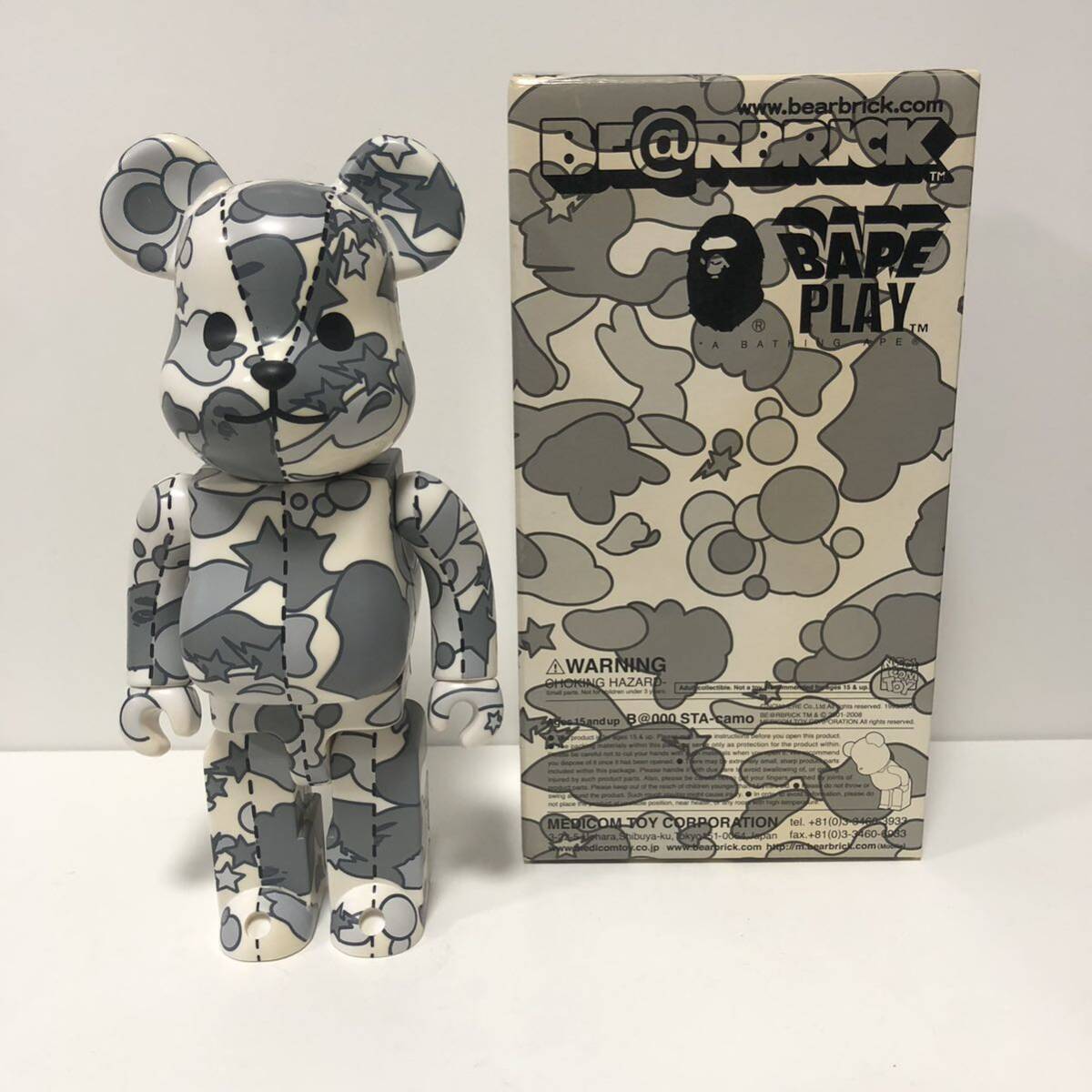 BE@RBRICK ベアブリック A BATHING APE 限定品　400% エイプ_画像1