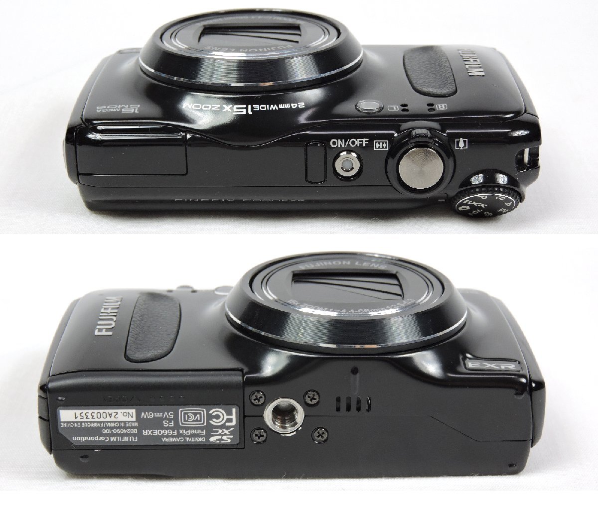 【中古/難有】富士フイルム(FUJIFILM) デジタルカメラ FinePix F660EXR ブラック 外箱有_画像3