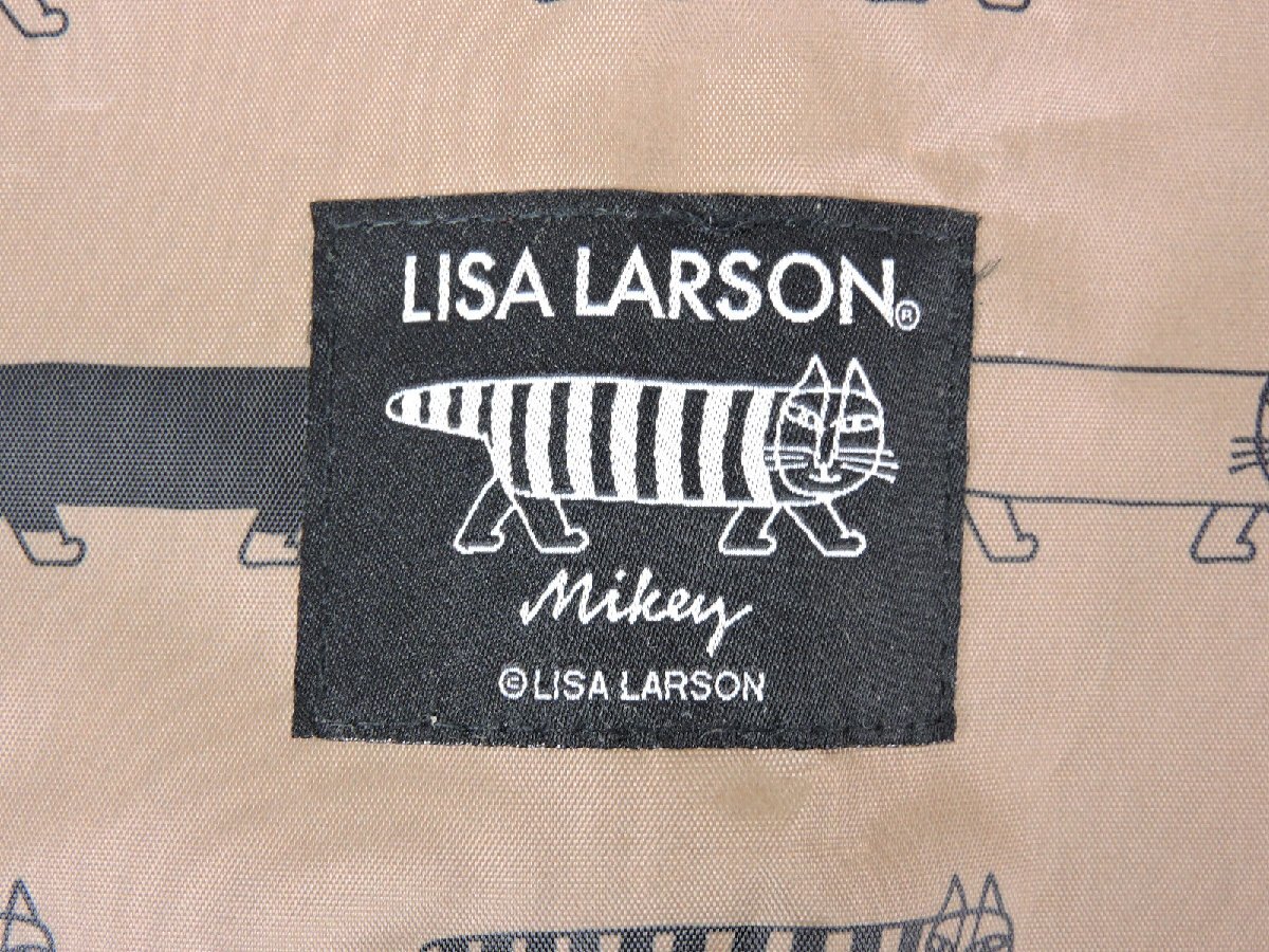 【中古】Lisa Larson(リサラーソン) 大型トート ブラウン 北欧 リンネル 付録 バッグ■メール便OK 追跡あり■_画像5