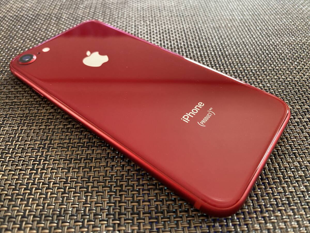 ★Apple iPhone8 64GB (PRODUCT)RED バッテリー100%★_画像4