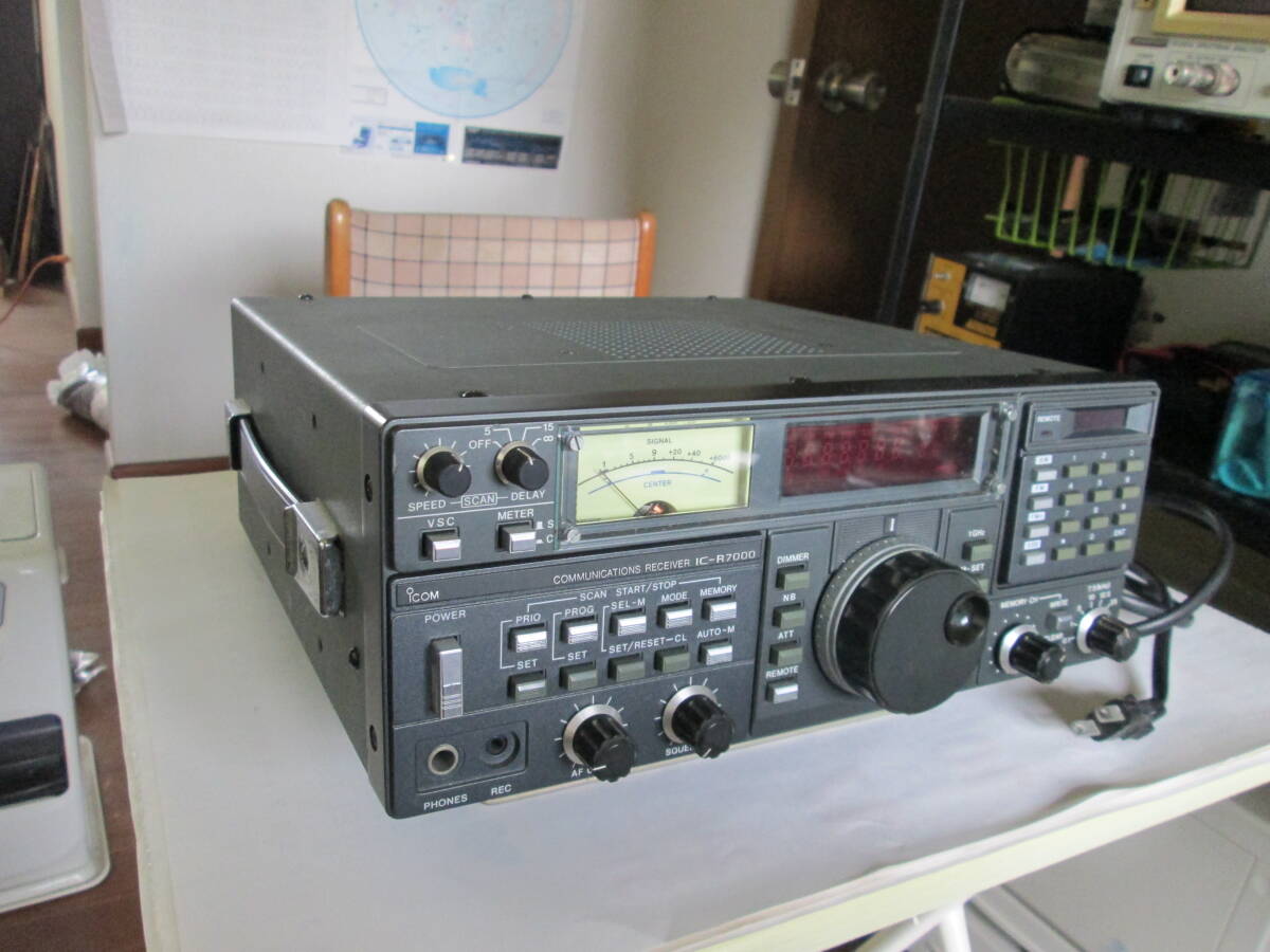 ICOM 受信機 IC-R7000 オプション リモコンRC-12 音声合成U IC-EX310付き ジャンクの画像4