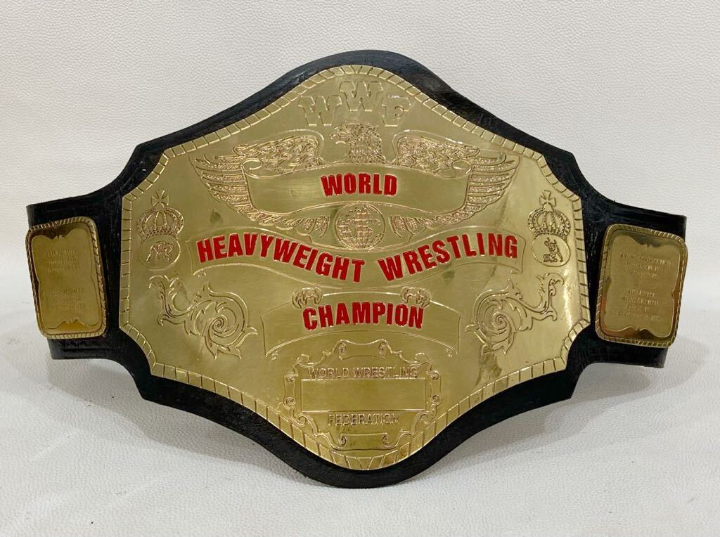 MW0428◆ WWF世界ヘビー級ベルト WORLD HEAVYWEIGHT WRESTLING レプリカ チャンピオンレプリカベルト チャンピオンベルト_画像1