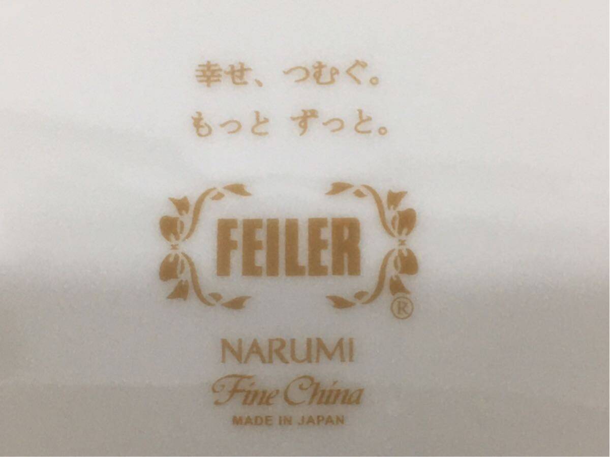 D4D010◆新古品◆ フェイラー×ナルミ FEILER×NARUMI 黒 花柄 プレート皿 飾り皿 台座付 ノベルティ 非売品_画像9