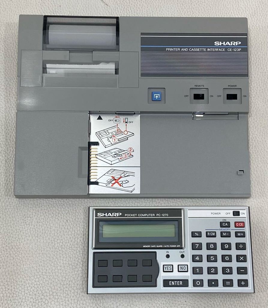 B4D314◆ シャープ SHARP CE-123P プリンタ カセットインターフェイス ポケットコンピュータ PC-1270 ポケコンの画像4