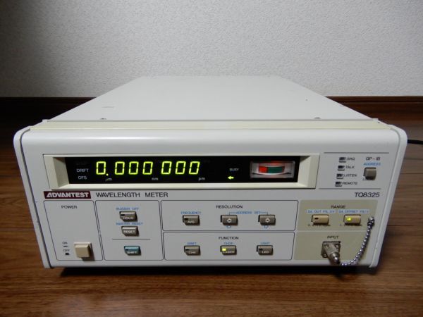 ●ADVANTEST TQ8325 WAVELENGTH METER 光波長計 アドバンテスト 中古品●の画像1