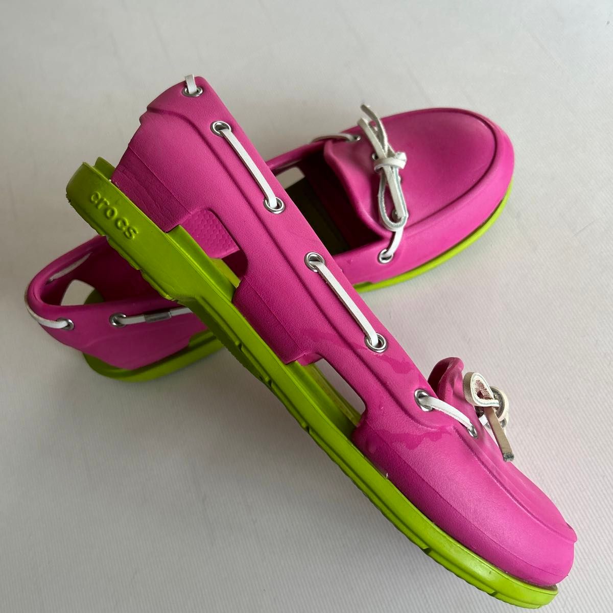 【crocs】  クロックス　デッキシューズ　デッキサンダル　W 8  24.5cm