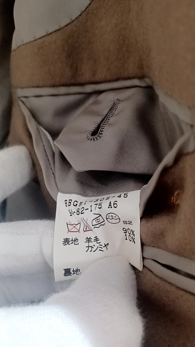 1 иен ~ Burberry жакет пальто 175 бежевый вышивка есть 