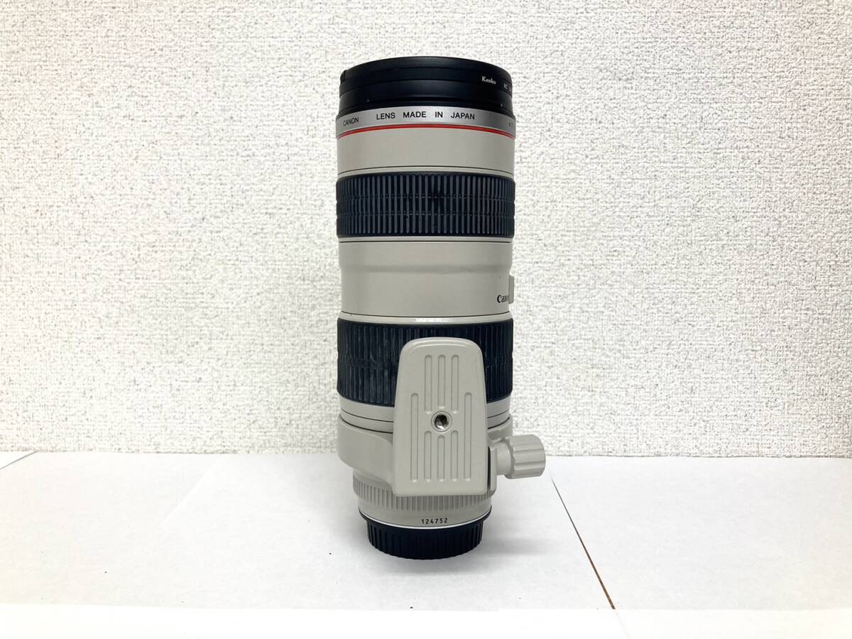 Canon キャノン レンズ ZOOM LENS EF 70-200mm 1:2.8 ズームレンズ 望遠 望遠レンズ 野鳥観察 観戦 ケース付 レンズフード付 動作未確認_画像9