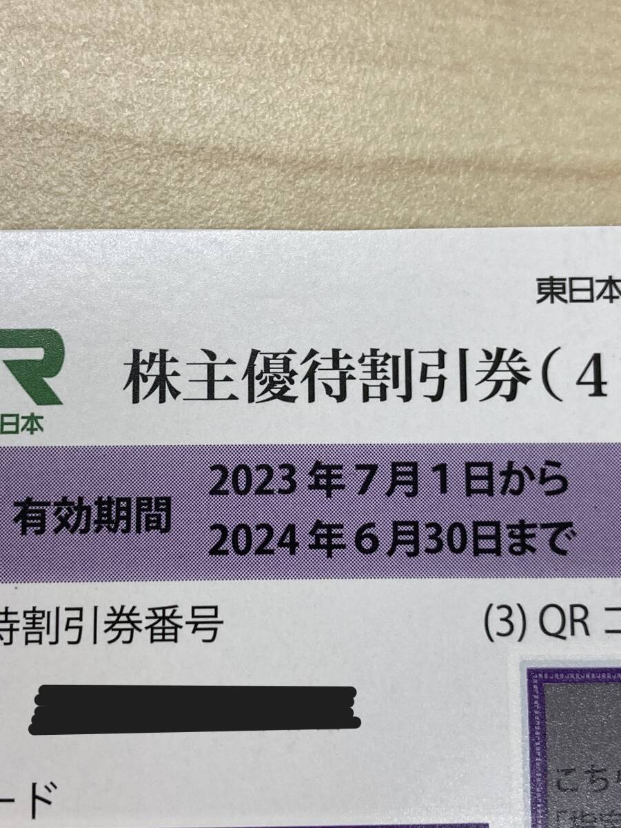 JR東日本 東日本旅客鉄道株式会社 株主優待割引券 4割引券×2枚 2024年6月30日まで_画像3