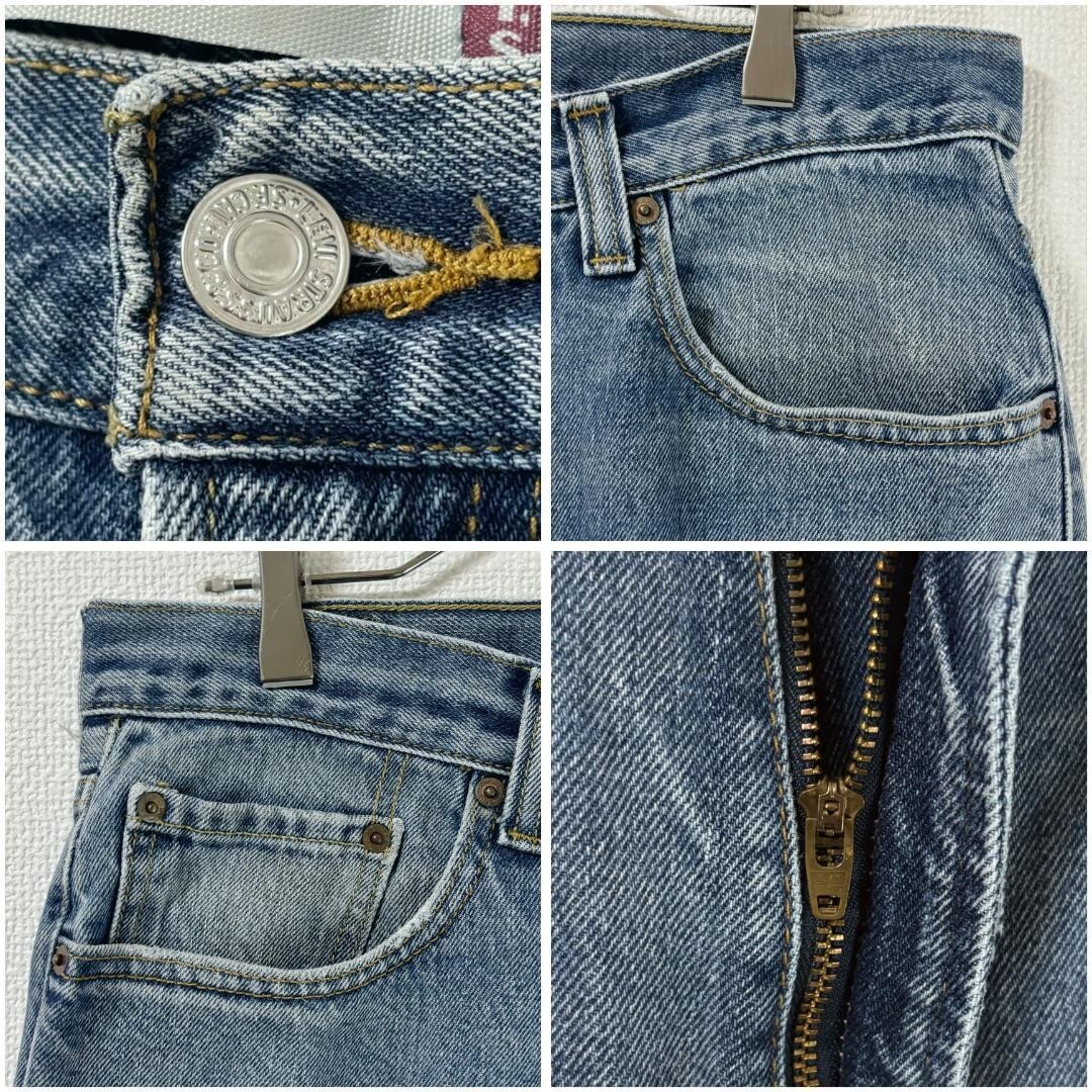 リーバイス550 Levis W34 ブルーデニムパンツ 水色 00s 8302_画像7