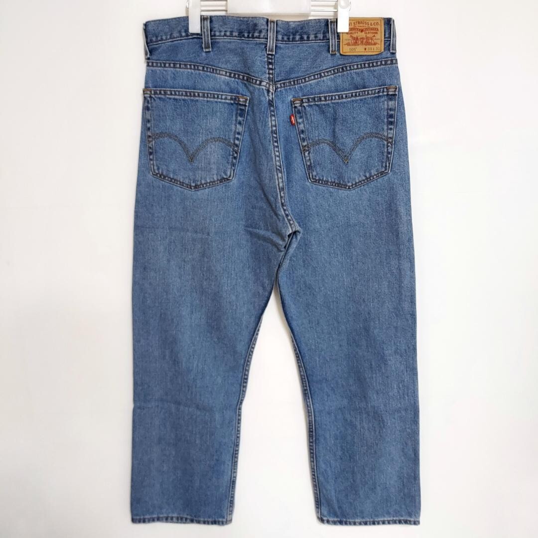 リーバイス505 Levis W38 ダークブルーデニム 青 00s 8585_画像3