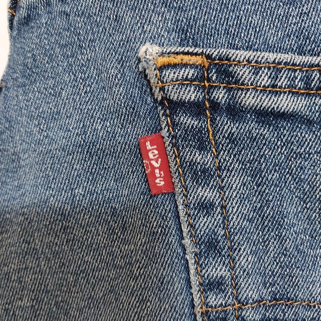 リーバイス505 Levis W34 ダークブルーデニム 青 ヒゲあり 8595_画像5