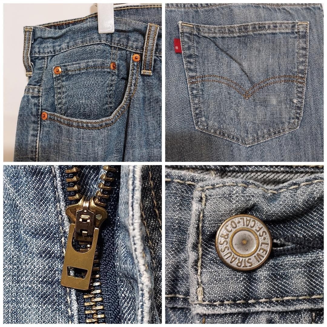 リーバイス569 Levis W38 ダークブルーデニム 青 Rタブ 8811_画像6