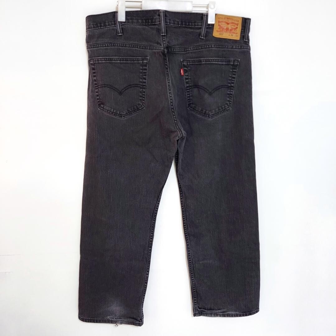 リーバイス569 Levis W38 ブラックデニム 黒 ストレート 8910_画像3