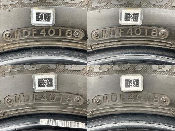 中古タイヤ 4本セット 155/65R13 73Q ブリヂストン BLIZZAK VRX 冬 スタッドレス 155/65/13 ルークス/キャロル b6333の画像7