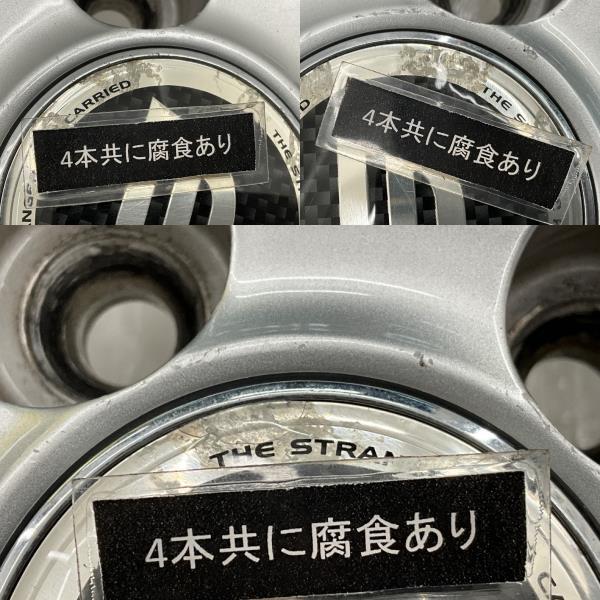 中古アルミホイール 4本セット 17×7J +48 5穴 PCD100 17インチ 社外ホイール c1508_画像5