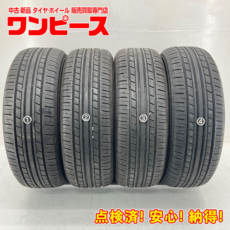 中古タイヤ 4本セット 215/60R16 95H ヨコハマ ECOS ES31 夏 サマー 215/60/16 エスティマ b6375の画像1