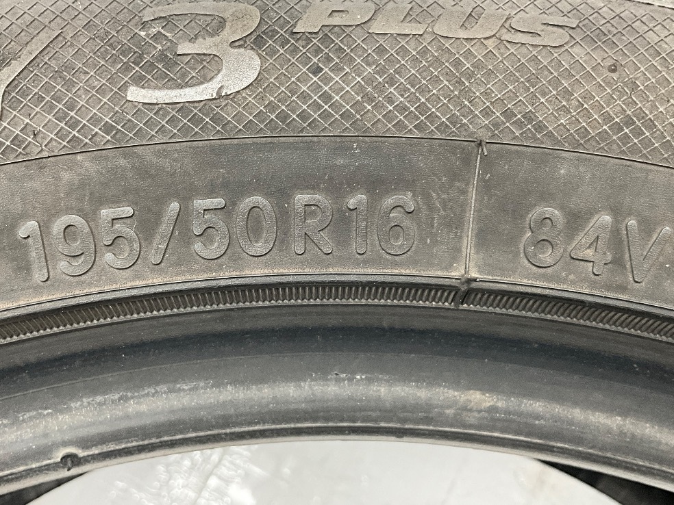 中古タイヤ 2本セット 195/50R16 84V トーヨー NANOENERGY 3PLUS 夏 サマー 195/50/16 ヴィッツ b6451_画像5