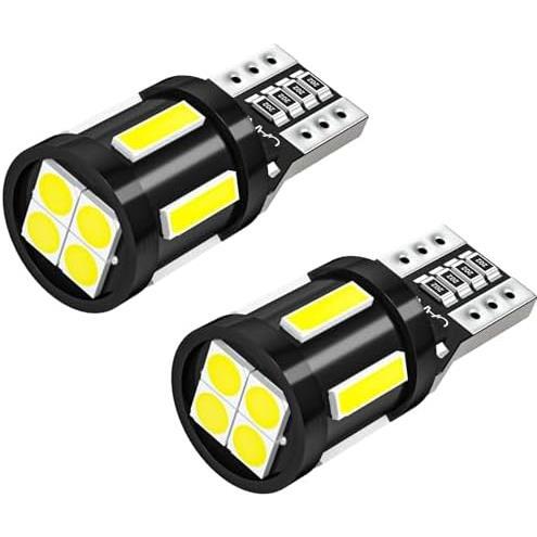 T10led球2個入り SUPAREE T10 LED 爆光 ホワイト ポジションランプ 2個 キャンセラー内蔵 10連SMDLED素子 30000時間寿命 12V ルームランプ/_画像1