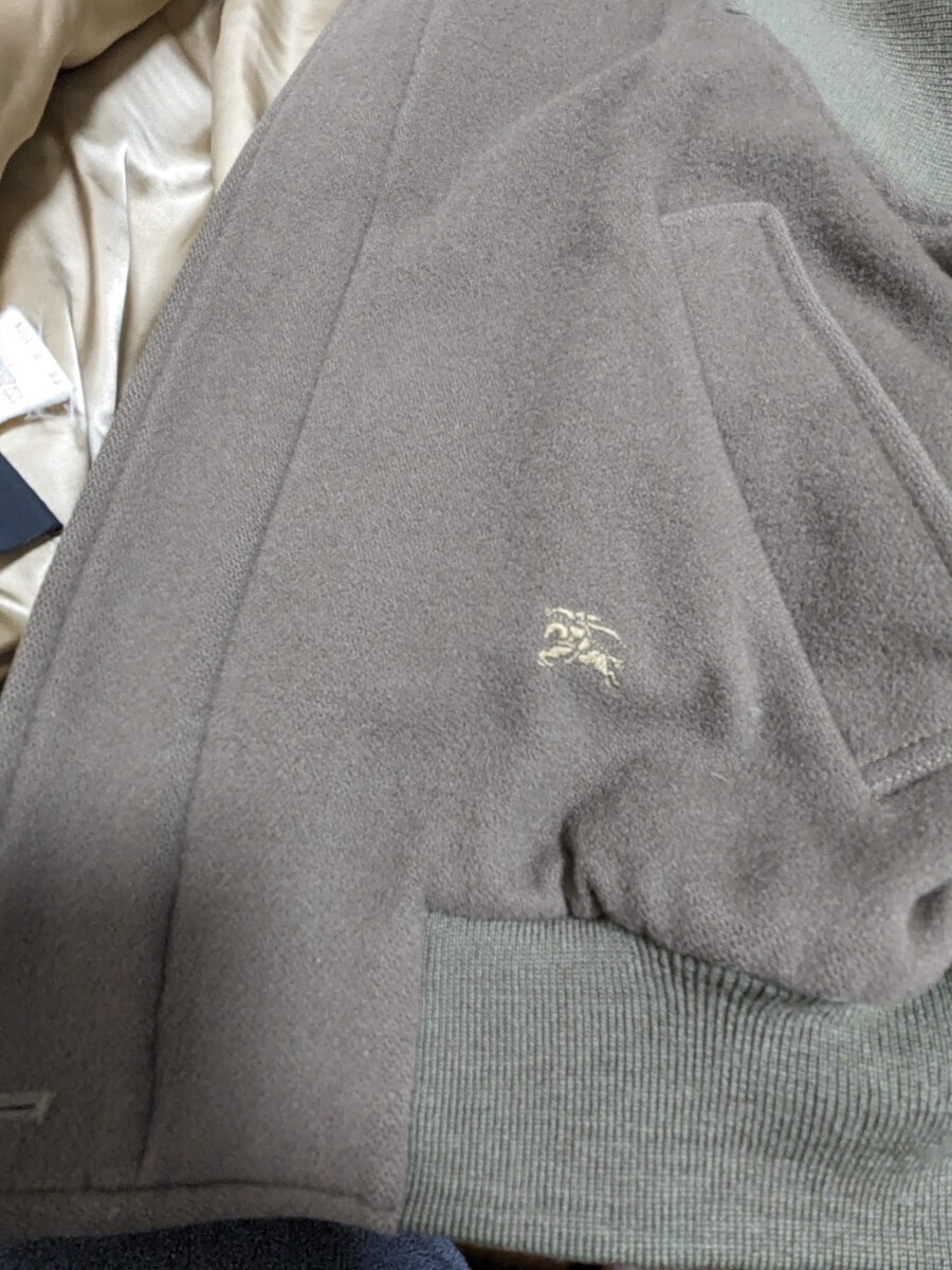Burberrys バーバリー ウール デザイン ジャケット ブルゾン スウィングトップ L オリーブ メンズ オールド ヴィンテージの画像9