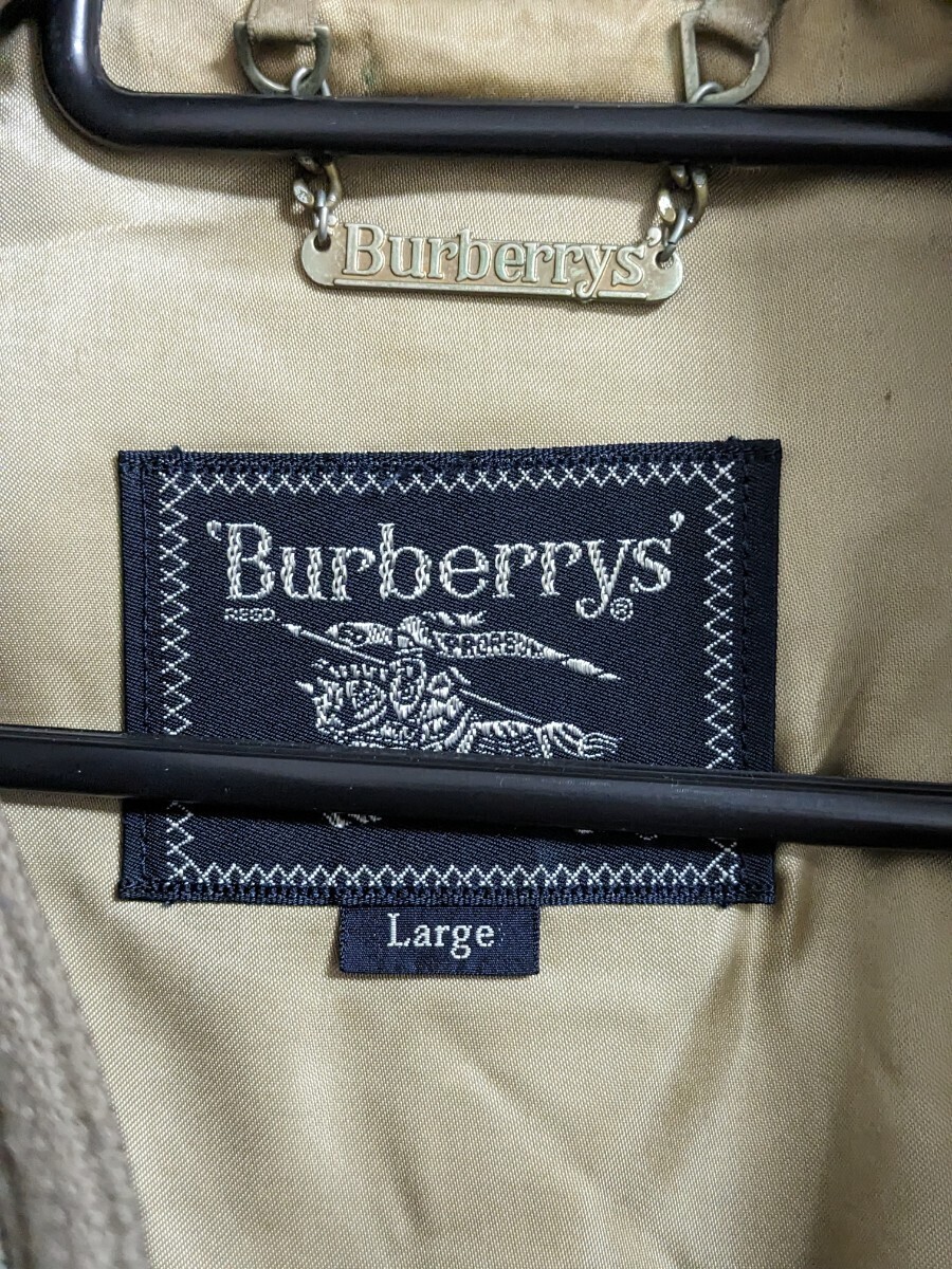 Burberrys バーバリー ウール デザイン ジャケット ブルゾン スウィングトップ L オリーブ メンズ オールド ヴィンテージの画像3