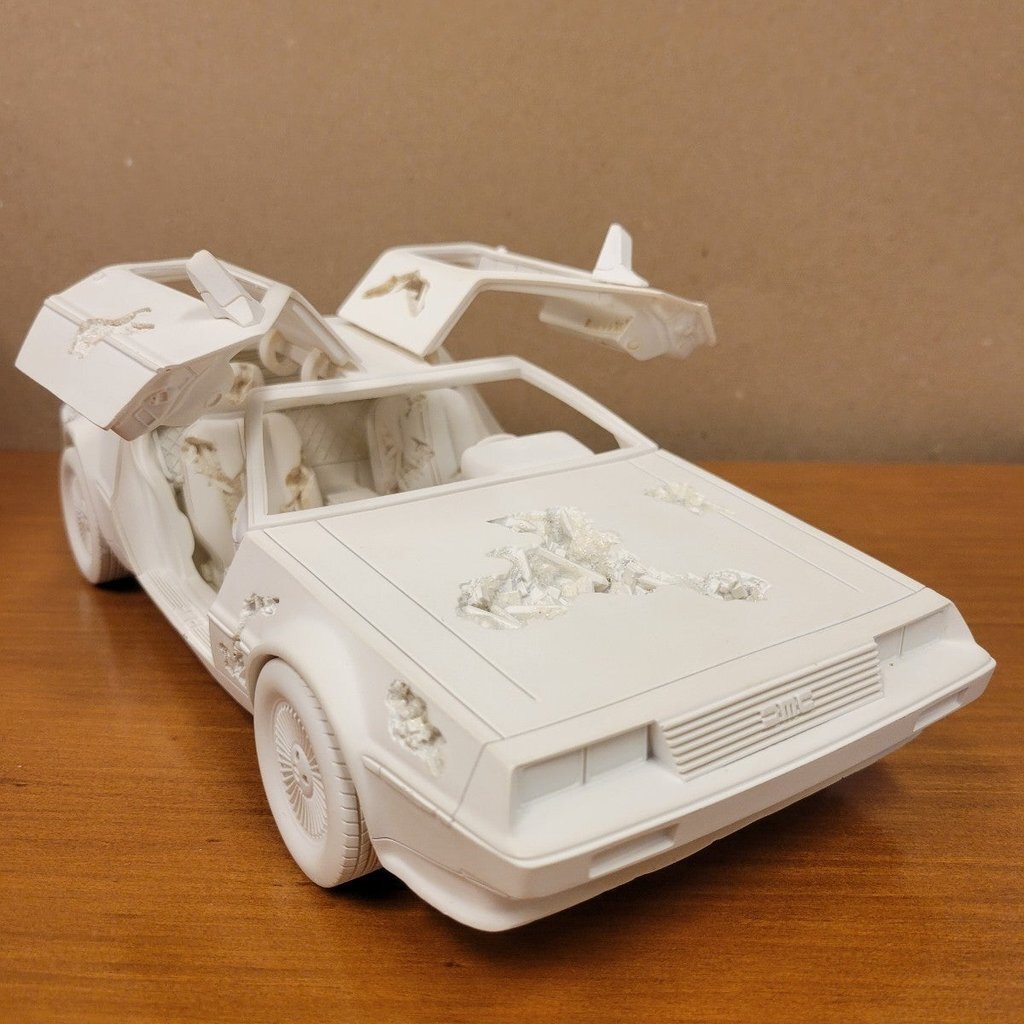 Daniel Arsham Eroded Delorean Figure ダニエル アーシャム デロリアン 世界500体限定 美術品 彫刻 GJ 1の画像7