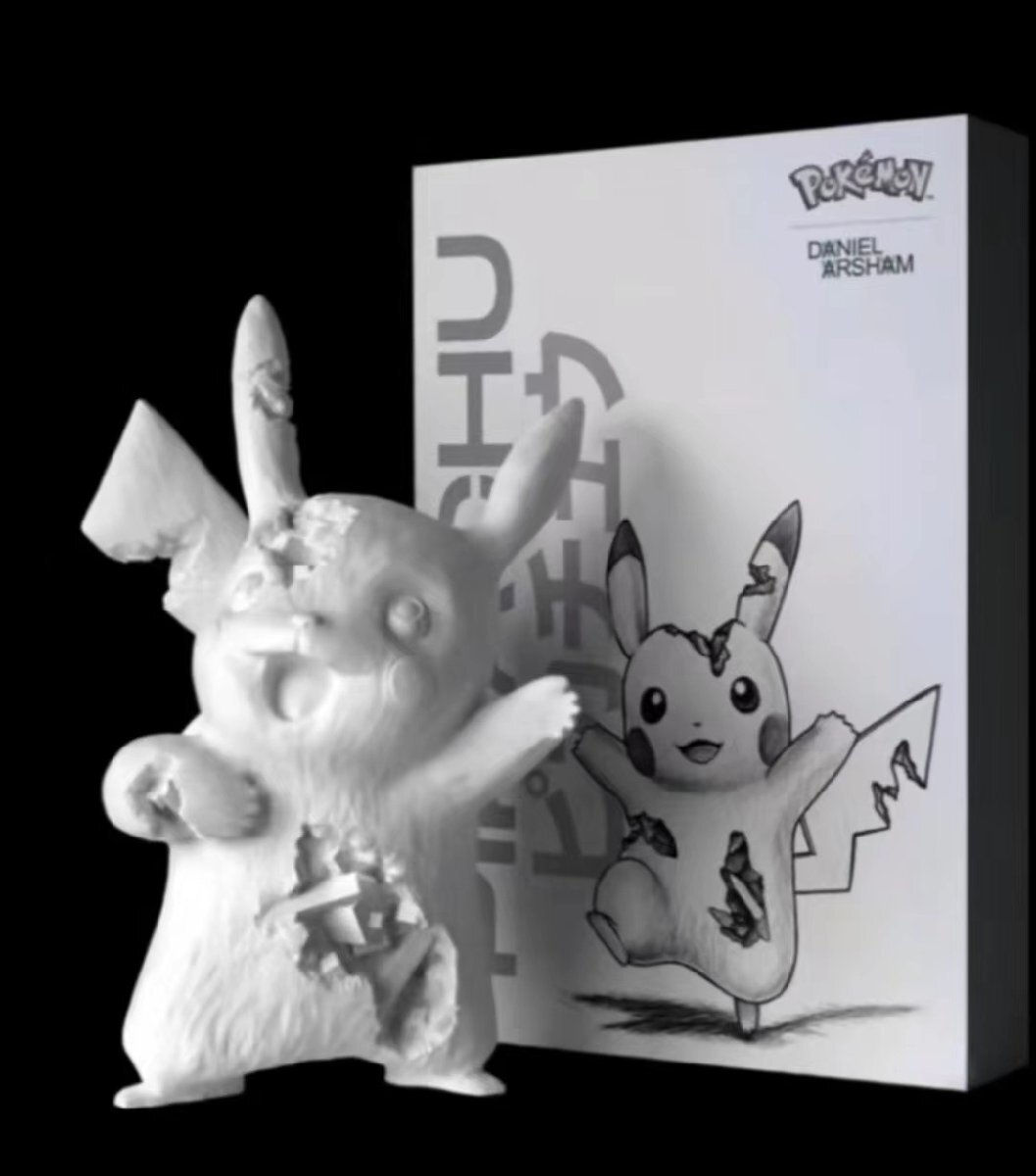 Daniel Arsham × Pokemon ダニエル・アーシャム Crystalized Pikachu ポケモン ピカチュウ 世界500体限定 美術品 彫刻 ポケカの画像1