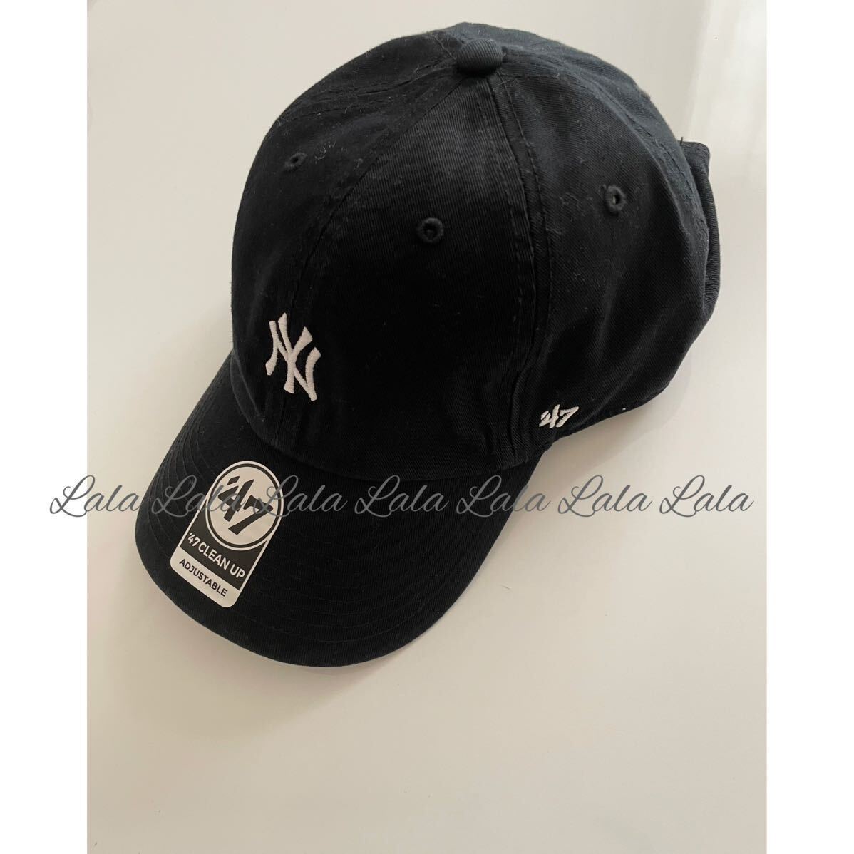 新品　ニューエラ フォーティセブン キャップ ヤンキース 帽子 クリーンナップ 47 ブラック レディース　メンズ_画像3