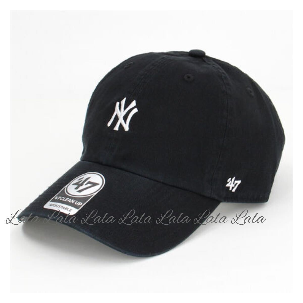 新品　ニューエラ フォーティセブン キャップ ヤンキース 帽子 クリーンナップ 47 ブラック レディース　メンズ_画像1