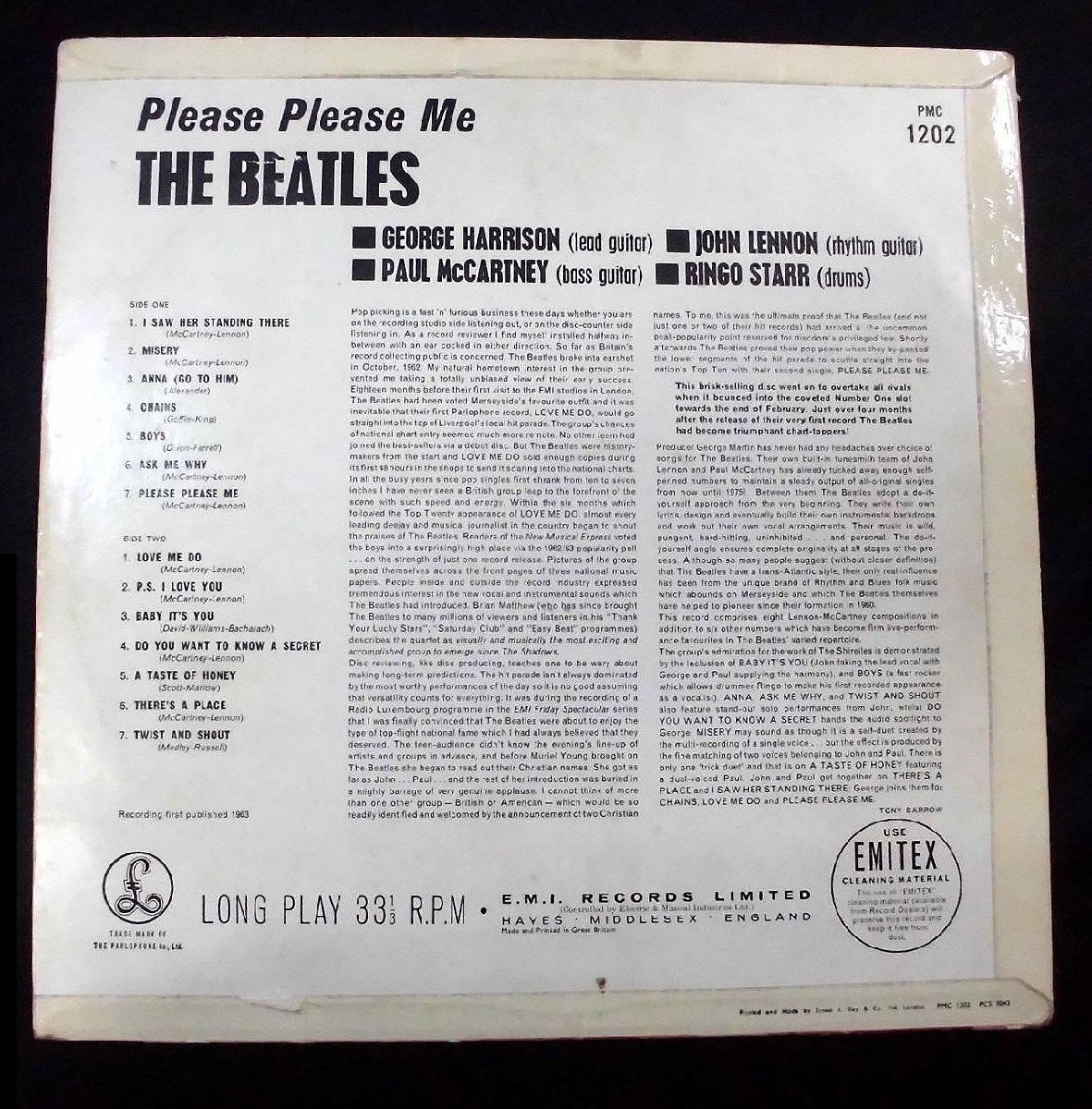 ●UK-ParlophoneオリジナルMono,””w/Gold & Black Labels,Northern Songs ver.!!”” The Beatles / Please Please Meの画像2