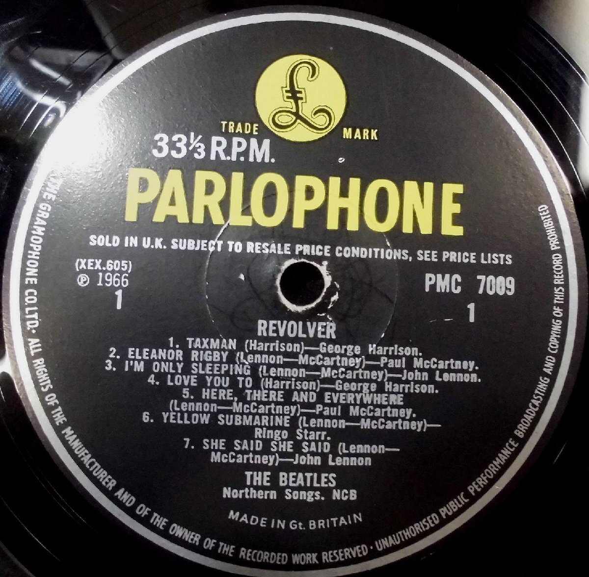 ●UK-ParlophoneオリジナルMono,w/B4:DOCTOR..Credit!! The Beatles / Revolver_画像7