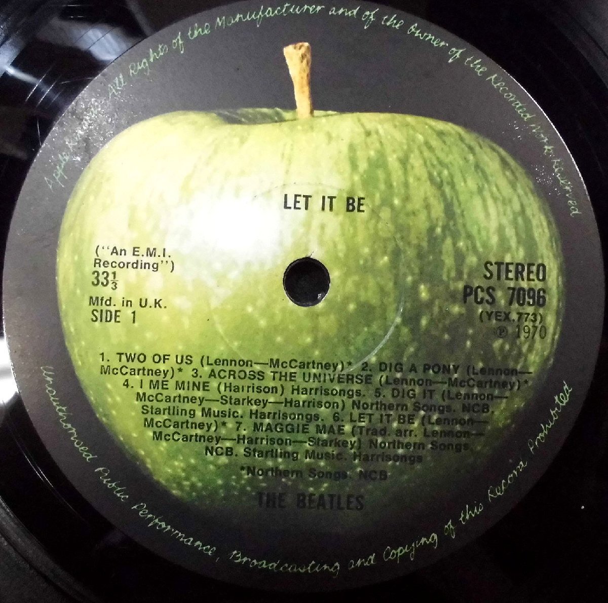 *UK-Apple Records,w/Red-Apple Cover,3U:3U Copy!! The Beatles / Let It Be