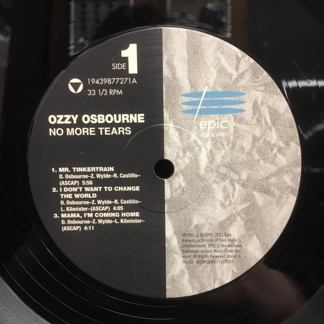 OZZY OSBOURNE / NO MORE TEARS (ヨーロッパ盤)_画像3