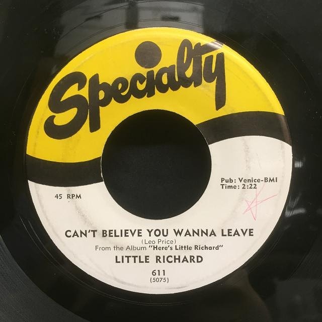 LITTLE RICHARD / KEEP A KNOCKIN' / CAN'T BELIEVE YOU WANNA LEAVE (US-ORIGINAL)_画像2