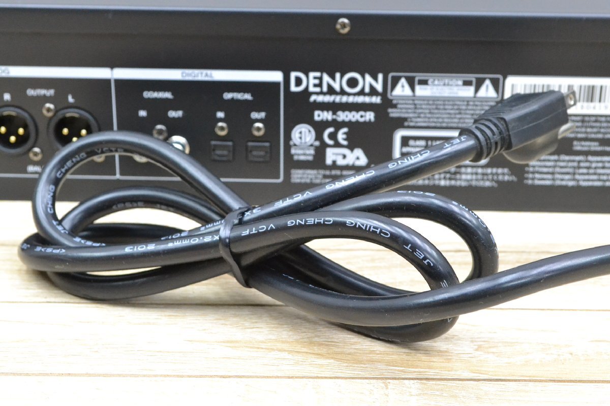 Z276■現状品■DENON デノン■CDレコーダー DN-300CR■業務用 再生確認の画像10