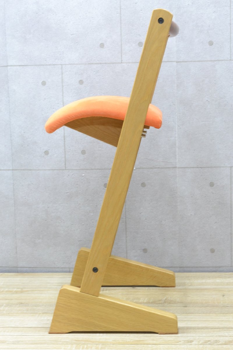 C1055■TAKUMI 匠工芸■PARROT CHAIR パロットチェア■座面の高さ360ｍｍ～650ｍｍ(高さ方向に29ｍｍピッチで可動)の画像5