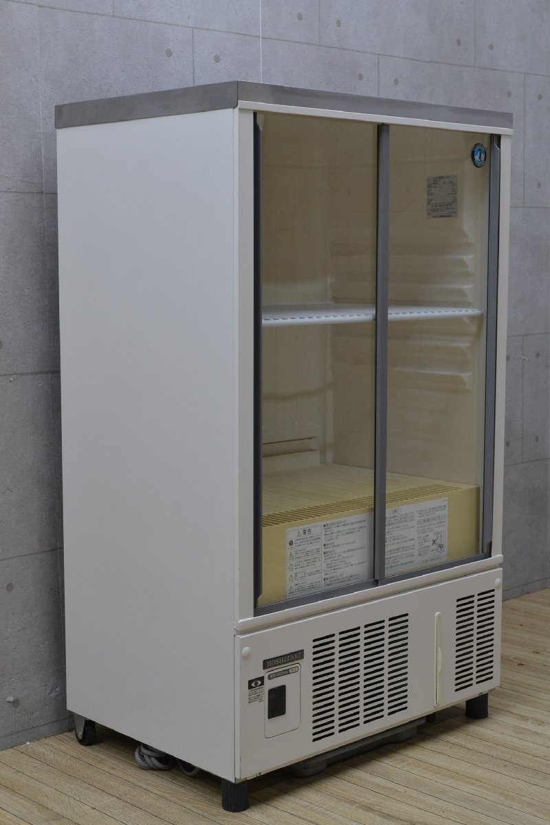 W559■HOSHIZAKI ホシザキ■小型冷蔵ショーケース■SSB-63CTL2 2014年製■H1075×W630×D450ｍｍ■100V 123L■小型ショーケースの画像2