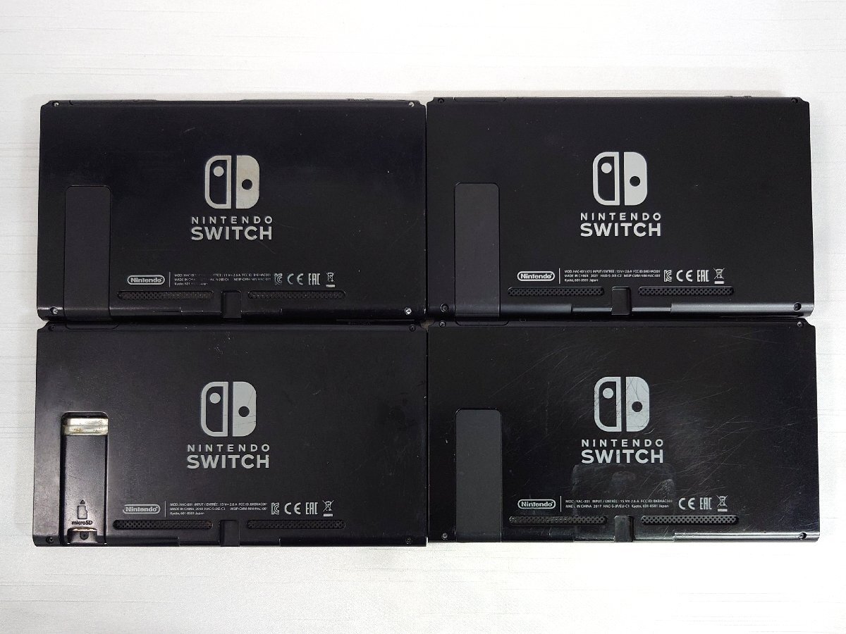 ジャンク Nintendo Switch 任天堂 スイッチ 本体のみ (旧型 2017・2018年・2019年・新型 2021年モデル) 4台 B2の画像4