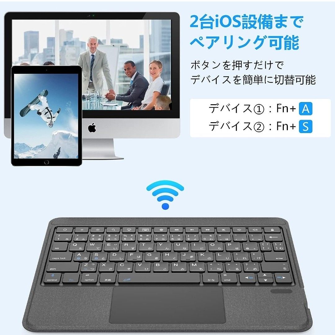 Omikamo 【高級版】ipad air Bluetooth キーボード ケー