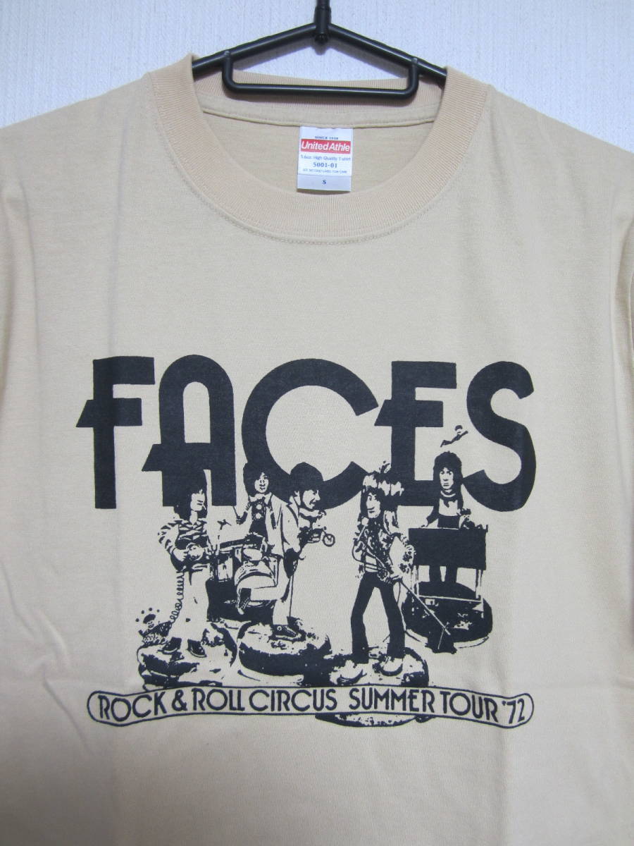 即決★新品バンドＴシャツ★フェイセズ★FACES★ベージュボディ×ブラックプリント★S/M/L/XLサイズの画像2