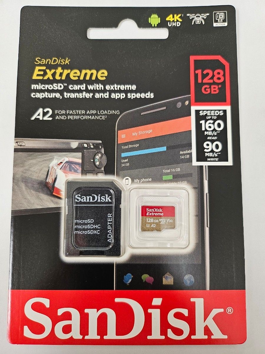 SanDisk Extreme micro SDXC 128GB sdカード