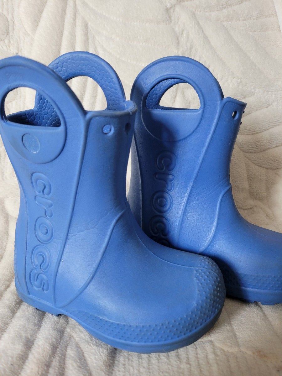 crocs クロックス C7 15cmくらい　記名なし キッズ レインシューズ　レインブーツ