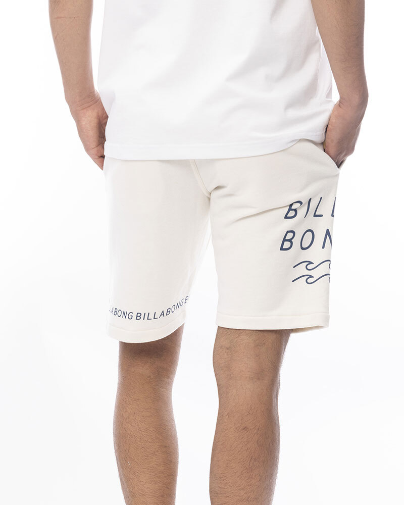 * free shipping *2024 spring summer new goods [BILLABONG/ Billabong ]LOGO PRINT SHORTS walk pants / short pants CRM men's M BE011-605