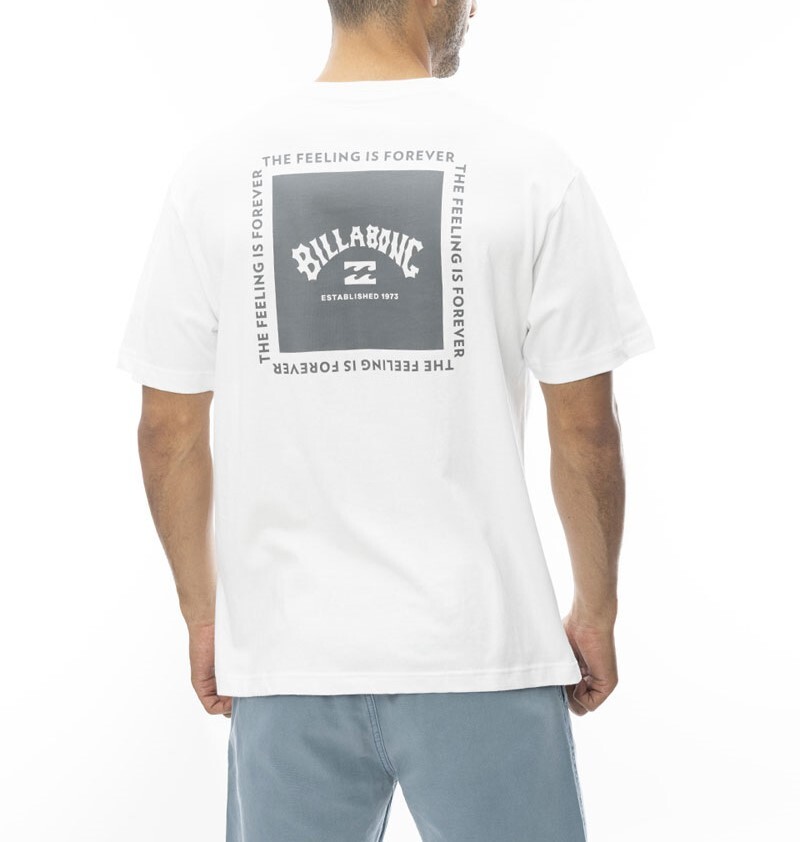 ★送料無料★2024春夏 新品【BILLABONG/ビラボン】ARCH SQUARE Ｔシャツ WHT メンズM BE011-209